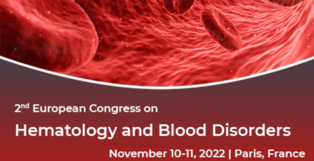 Marque na agenda: 2nd European Congress on Hematology and Blood Disorders